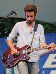 Tokyo Police Club guitarist Josh Hook performs Friday night at Bunbury Music Festival in Cincinnati.
Contributed photo by Ryan Podracky.