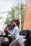 File Photo: Lindsey Stirling in concert in 2015, at the Bunbury Festival in Cincinnati, Ohio. Used by permission. (Photo Credit: Larry Philpot, soundstagephotography.com)