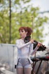 File Photo: Lindsey Stirling in concert in 2015, at the Bunbury Festival in Cincinnati, Ohio. Used by permission. (Photo Credit: Larry Philpot, soundstagephotography.com)