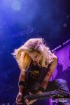 File Photo: "Alice Cooper" performs with his band, including Nita Strauss at Banker's Life Fieldhouse in Indianapolis Indiana, August 20, 2015. (Photo Credit: Larry Philpot)