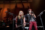 File Photo: "Alice Cooper" performs with his band, including Nita Strauss at Banker's Life Fieldhouse in Indianapolis Indiana, August 20, 2015. (Photo Credit: Larry Philpot)