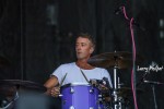 Noelle Scaggs, Michael Fitzpatrick (Fitz), and drummer John Wicks of "Fitz and the Tantrums" perform at ACL Festival in Austin, Texas in 2014