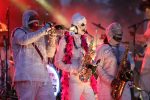 File Photo: "Here Come The Mummies" performs in Indianapolis, Indiana in 2018. Used by permission, (Photo Credit: Tommy Combs)